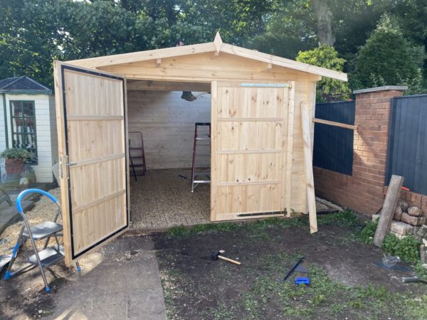 Matchboard shed