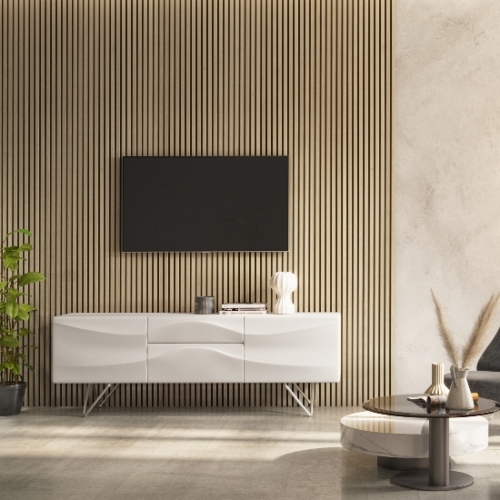 Acoustic slat wall