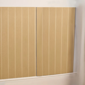 Fast panelling sheets on wall