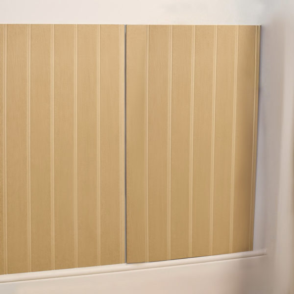 Fast panelling sheets on wall