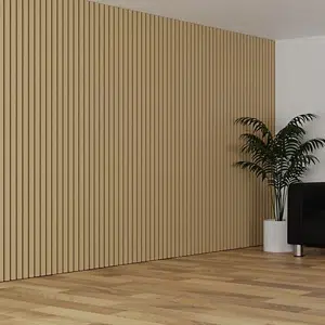 Vertical slat mdf panels