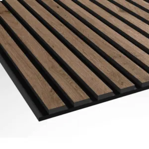 Walnut 2440x600 slat wall panels (17mm thick)