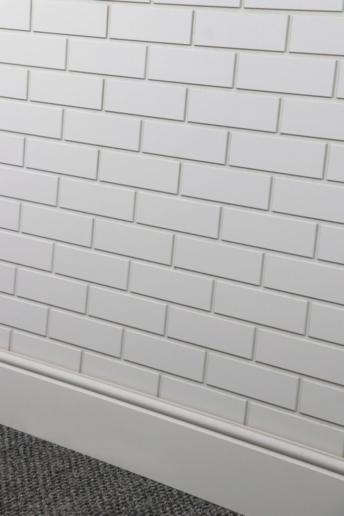 3d effect mdf panelling close up