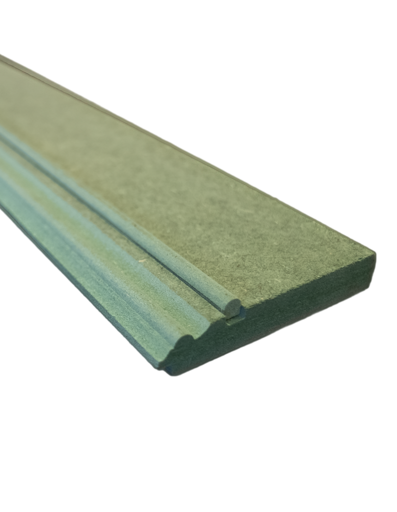 2.4m Skirting Board 6mm Rebate (With Cover Bead)