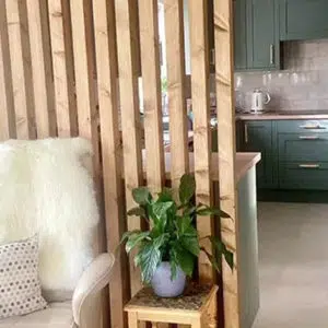 Room divider in living room