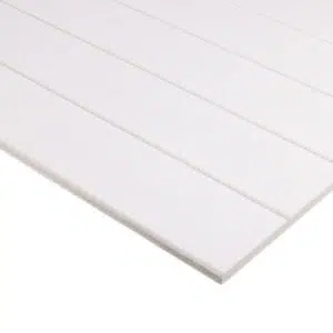 Ash veneered 9mm MDF V-groove panel (2440x1220mm)