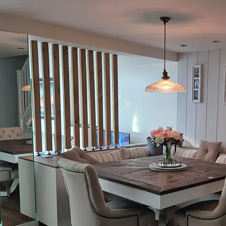 Light oak room divider