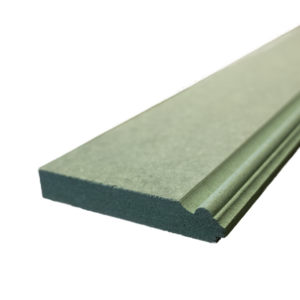 rebated skirting board, panels slots into skirting