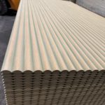 Ribbed wall panelling 2440x1200mm (Wide 30mm ribs)