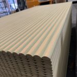 Ribbed wall panelling 2440x1200mm (Wide 30mm ribs)