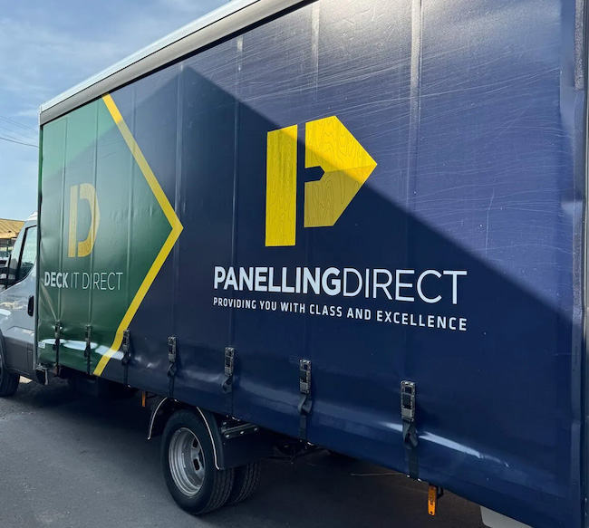 Fleet vehicle for Panelling Direct, founded by Connor Gater