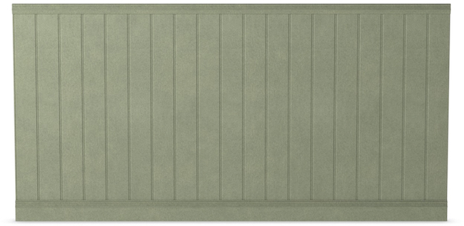 Bead and butt sheet as part of bespoke wainscoting wall panelling kit