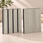 Black-Core Slat Wall Panelling (Melamine Wood Grain)