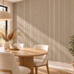 Black-Core Slat Wall Panelling (Melamine Wood Grain)