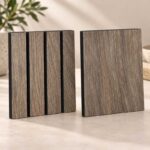 Black-Core Slat Wall Panelling (Melamine Wood Grain)