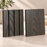 Black-Core Slat Wall Panelling (Melamine Wood Grain)