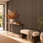 Black-Core Slat Wall Panelling (Melamine Wood Grain)